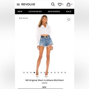 Size 26 LEVI 501 Athens Mid Short-from REVOLVE-Shorts are in perfect condition